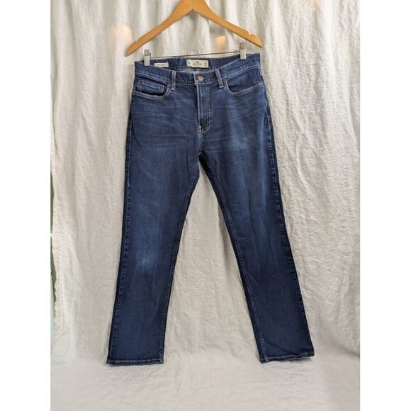 Hollister Men's size 32 x 34 Classic Straight Epic Flex Dark Wash - Picture 1 of 10